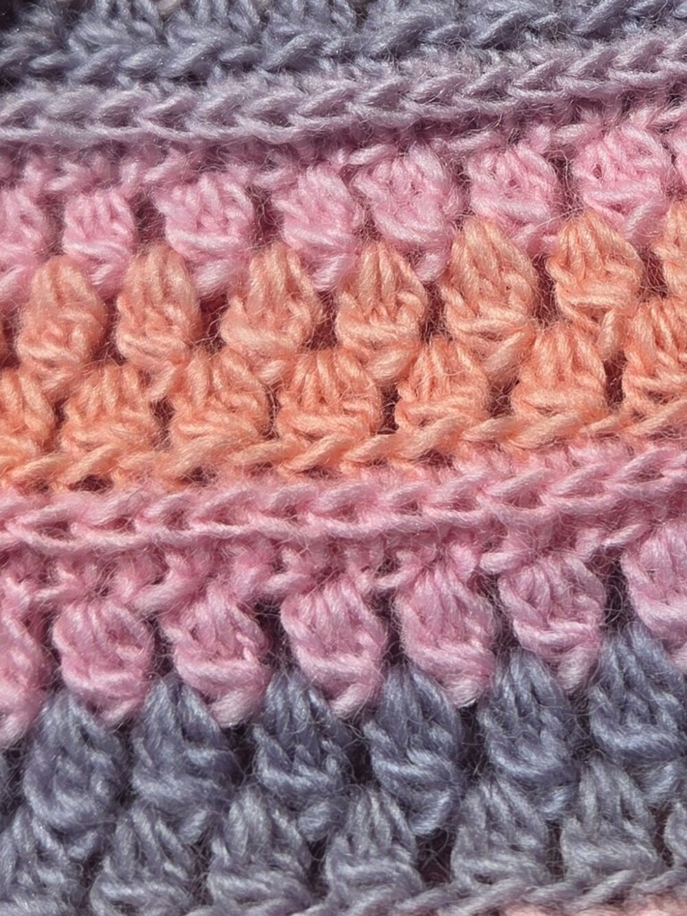 Artisan Handmade Crochet Merino Wool Blend "Freshwater Pearls" Beanie Hat - Picture 4 of 4